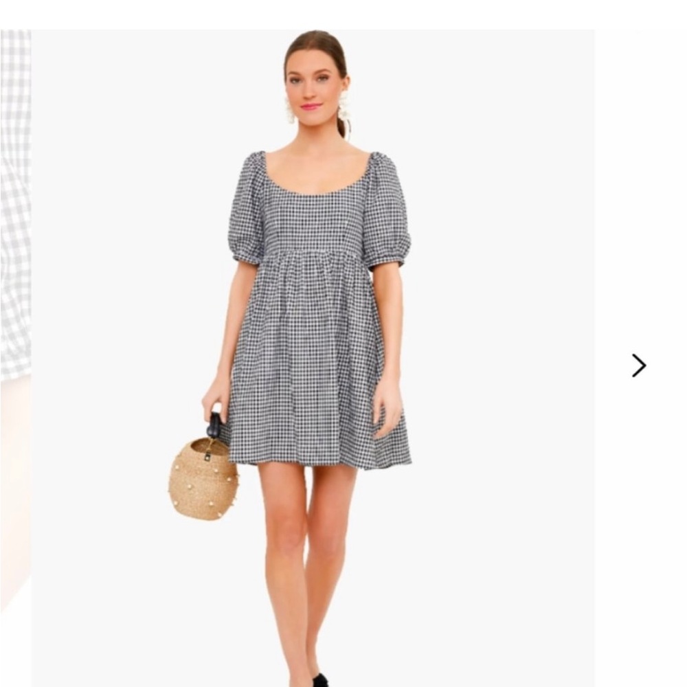 Tuckernuck Black Gingham Abigail Dress